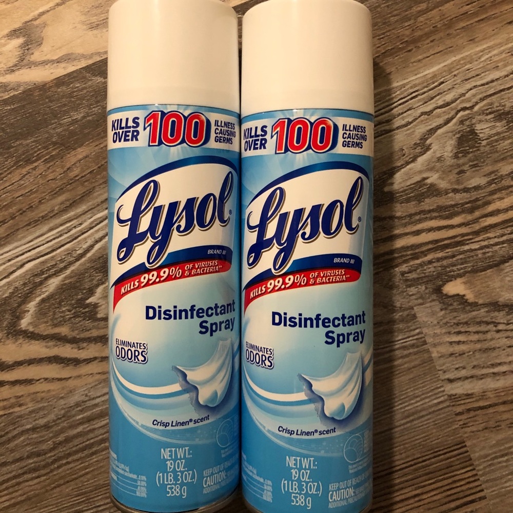 Lysol Disinfectant Spray 19oz x2 bottle